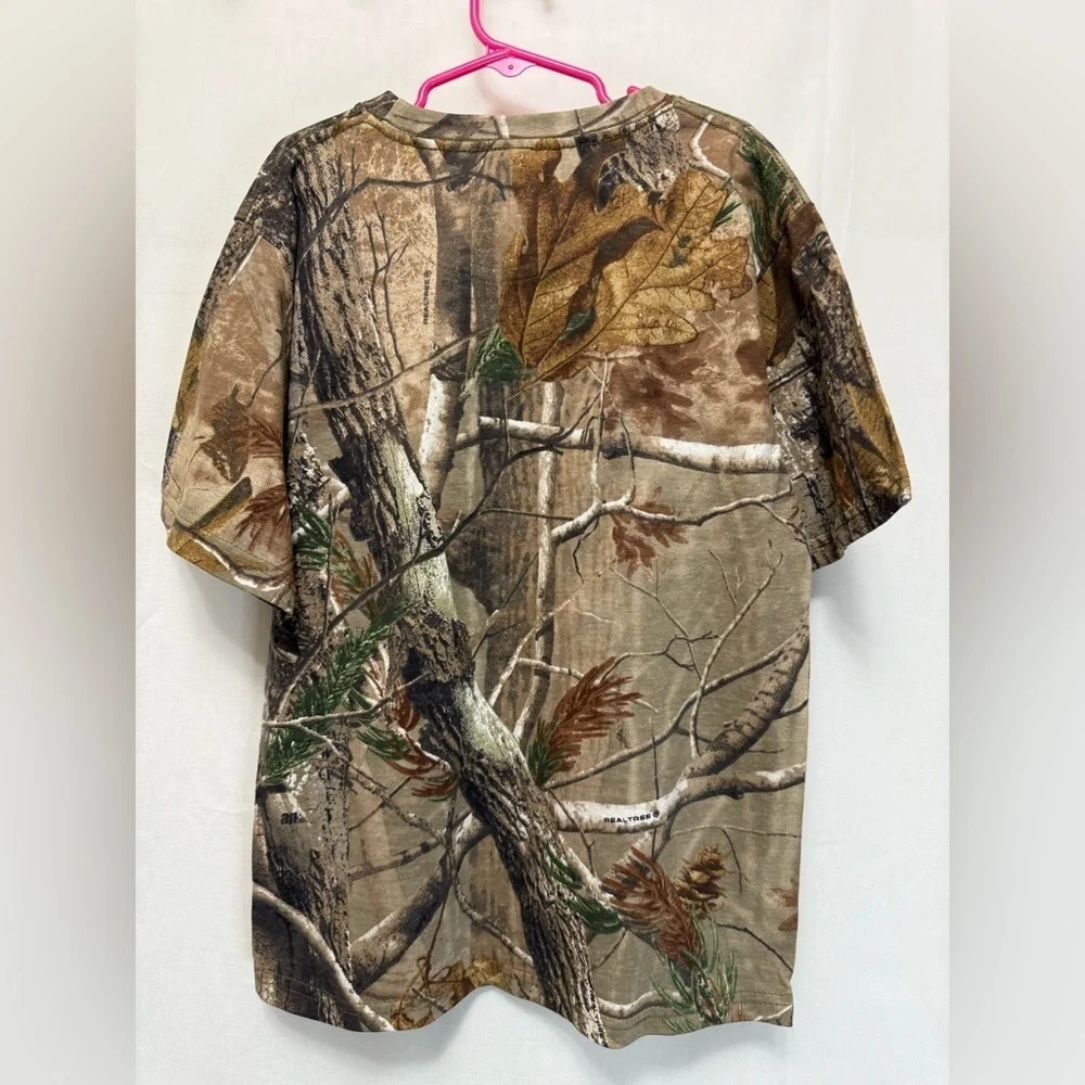 NWT Camouflage Kids Med Short Sleeve Clearwater Florida Souvenir Tee 0105